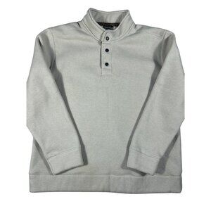 Jeremiah And Sons Men's Shawl Collar Pullover Sweater XXL Beige Heavyweight Cott